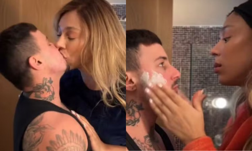 Erika Hilton mostra momento íntimo com o namorado, também trans - Reprodução/Instagram/Montagem