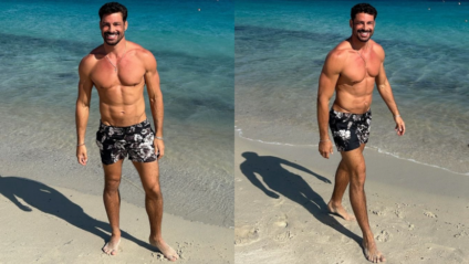 Cauã Reymond mostra abdômen trincado em praia da Itália e causa frisson na internet