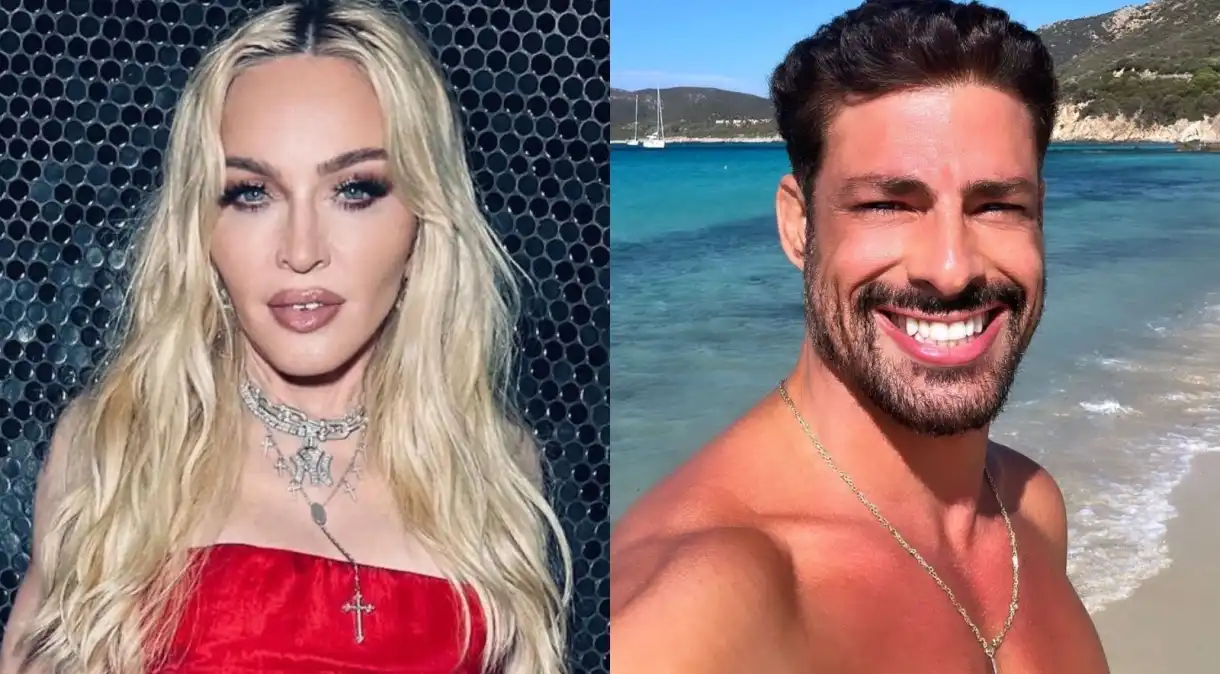 Madonna e Cauã Reymond - Reprodução/Instagram/Montagem