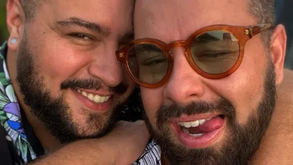 Tiago Abravanel e o marido Fernando Poli - Reprodução/Instagram