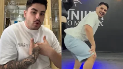 Lucas Souza rebate ataques preconceituosos após rebolar em vídeo - Reprodução/Instagram/X/Twitter/Montagem