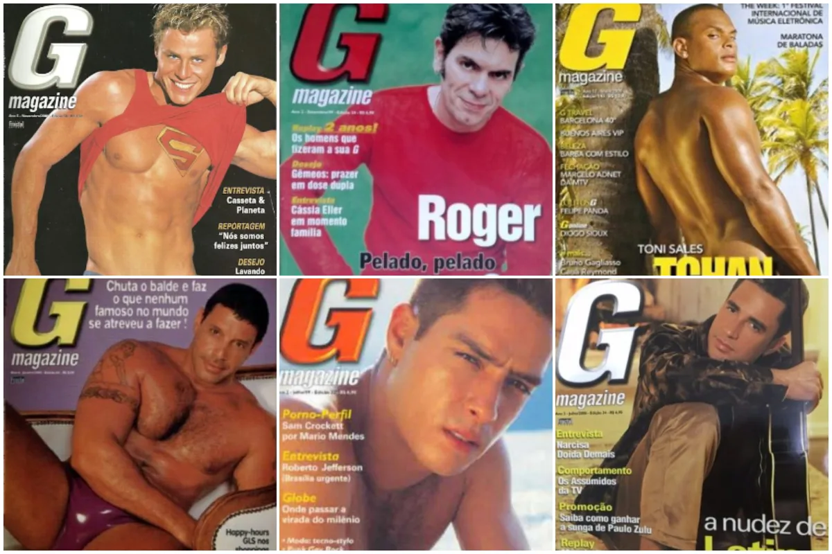 G Magazine estreou em 1997 e parou de circular em junho de 2013 - Divulgação/Montagem