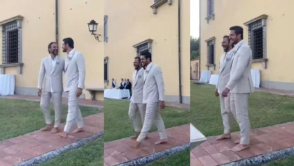 Marco Pigossi casou com Marco Calvani - Reprodução/Instagram/Montagem