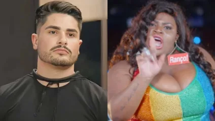 Lucas Souza detona Jojo Todynho após decisão de suspender música em agradecimento à comunidade LGBTQIAPN+ depois de posar ao lado de Michelle Bolsonaro - Reprodução/Instagram/Montagem