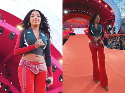 Ludmilla no Estádio do Restelo, em Portugal - Divulgação/Camila Hage/Montagem