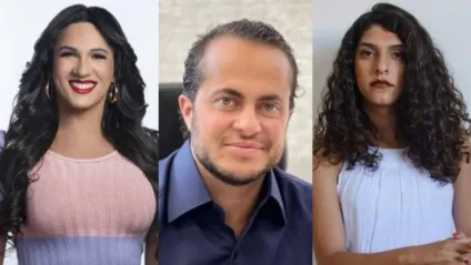 Thabatta Pimenta (PSOL-RN) , Thammy Miranda (PSD-SP) e Amanda Paschoal (PSOL-SP) alguns dos trans eleitos vereadores nas eleições de 2024 - Divulgação/Vinny Nunes/Danilo Verpa/Reprodução/Facebook/Montagem