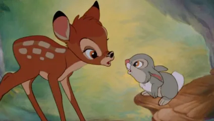 O personagem Bambi do filme de animação da Disney