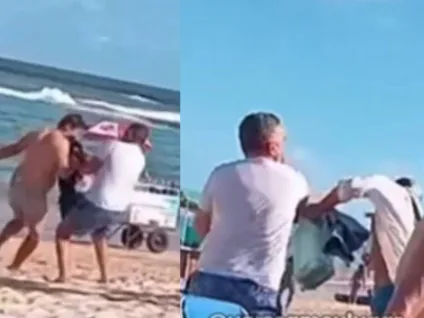Casal gay é flagrado em ato obsceno na praia e são alvos de agressão no Recife