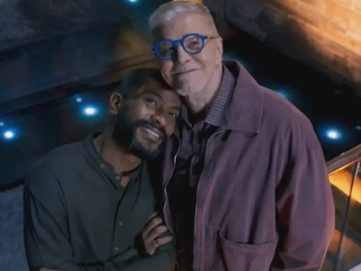 José Rubens (Samuel de Assis) e Kasper (Miguel Falabella) em Três Graças