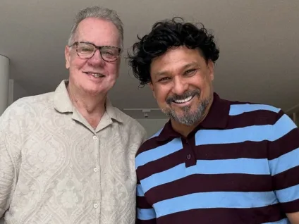 Luiz Fernando Guimar&atilde;es e Adriano Medeiros