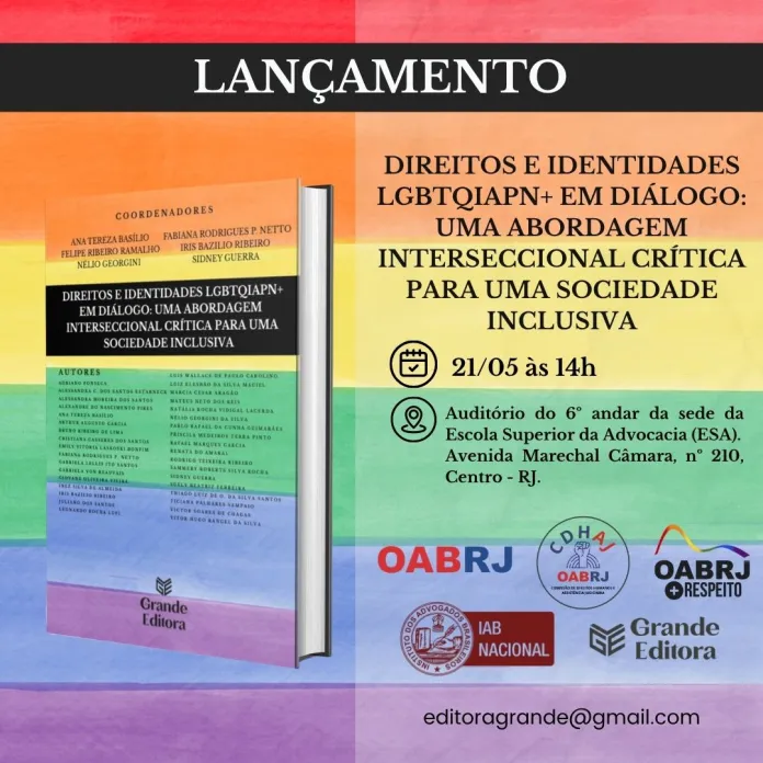 OAB-RJ anuncia lançamento de livro sobre direitos LGBTQIAPN+ e inclusão social