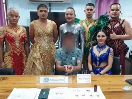 Policiais se disfarçam de drag queens para prender suspeito de crime na Tailândia