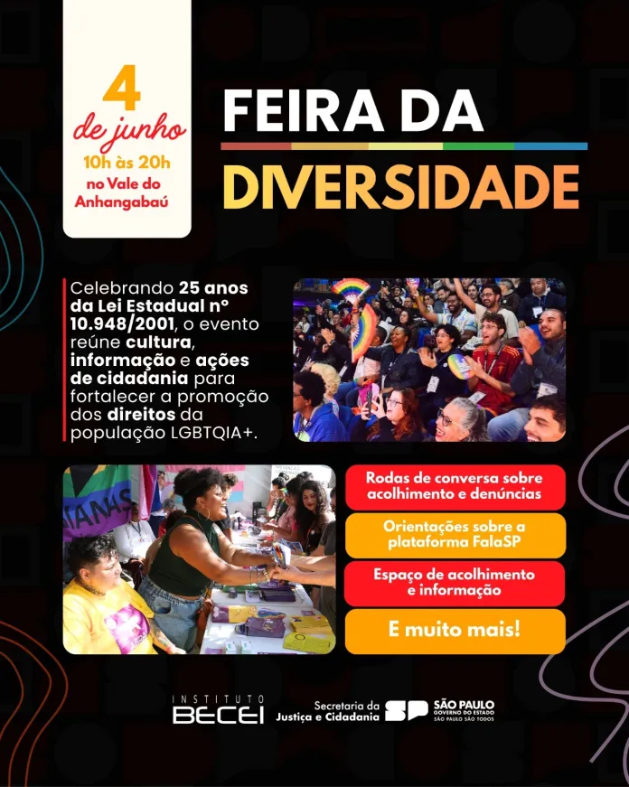 Feira da Parada SP recebe ação de orientação sobre direitos e combate à LGBTfobia