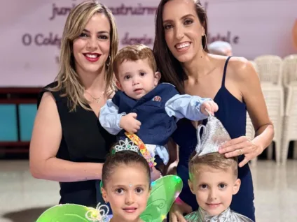 Duas mães, três filhos e um sonho realizado através da FIV: a história de Cecília e Thalyta