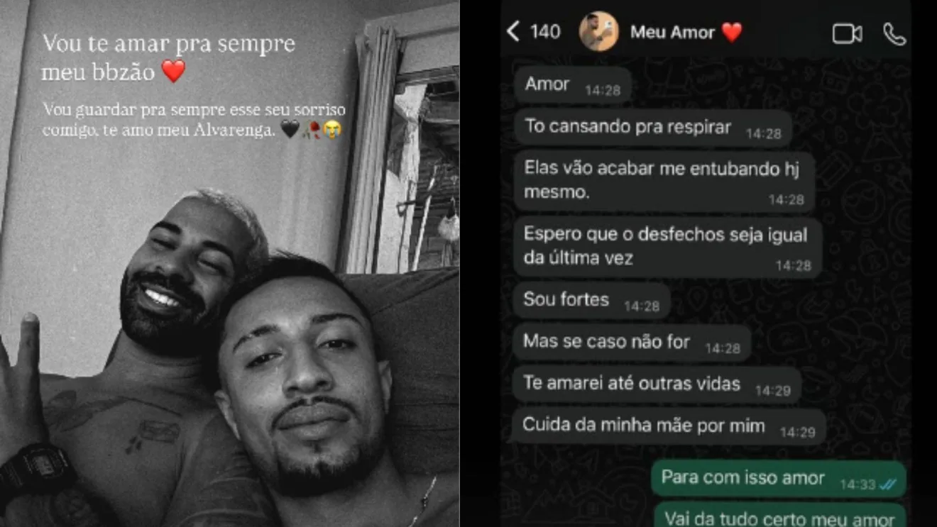 Lukas Alvarenga e namorado