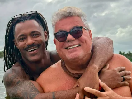 Milton Cunha mostra momento íntimo com o namorado durante viagem: 