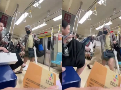 Mulher trans é atacada com chutes por idosa em metrô e reação surpreende