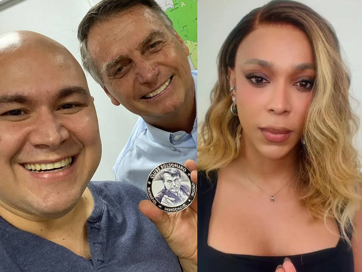 Abilio Brunini, Bolsonaro e Erika Hilton