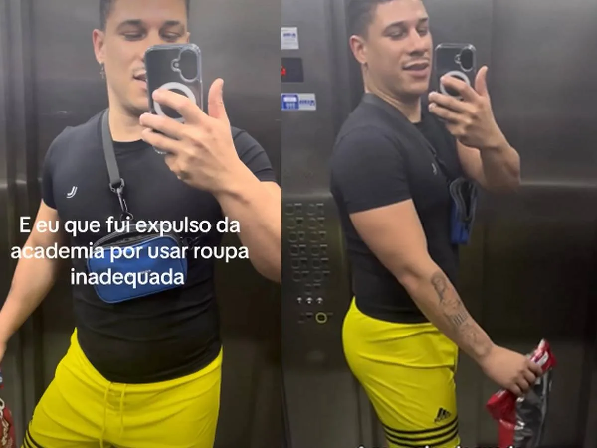 Cliente acusa funcionário de academia de ameaçá-lo após abordagem por causa de roupa: "Vou ensinar a ser homem"
